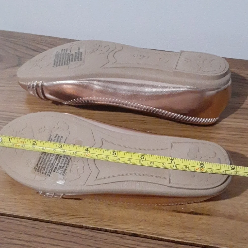 Link Elegant Rose Gold Girls Flats